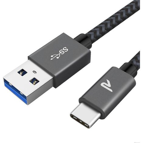 Câble USB-C [USB 3.0, 1 m], câble USB Type C, câble chargeur USB-C en nylon (1/5)
