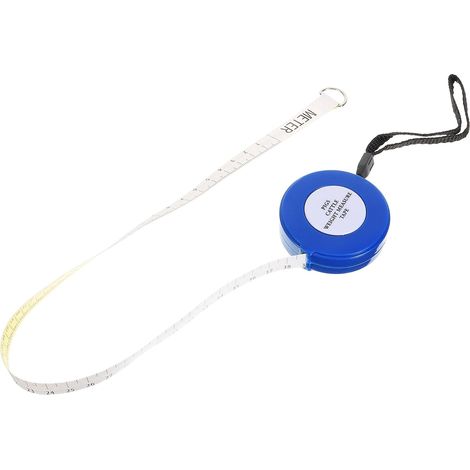 Toddmomy Mètre Ruban Bleu 2,5 M pour Animaux, Mesure Précise du Poids Circonférence des Bovins et Cochons, Plastique Abs et Fibre de Verre, pour Fermes Plusieurs styles (1/5)