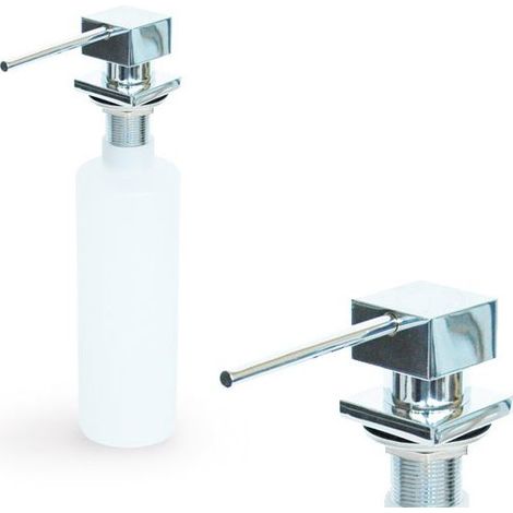 Elleci ADI02301 Distributeur de savon Chrome, Blanc