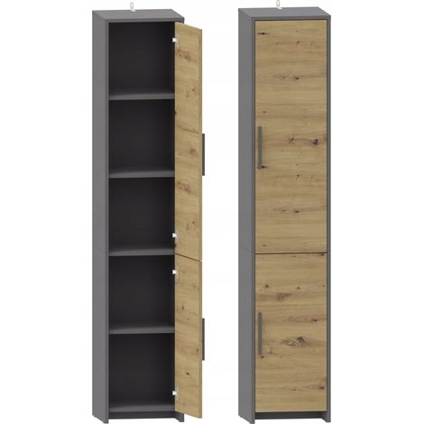 ALTIVO REG 36 2D libreria artigianale antracite libri chiusi raccoglitori ufficio