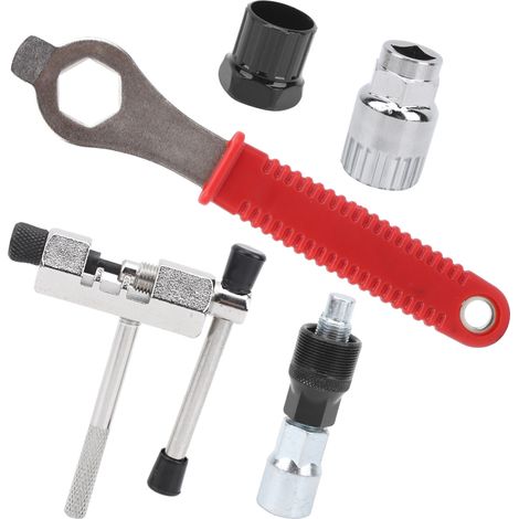 Extracteur de manivelle vélo, démonte-chaîne et support, kit d'outils réparation bicyclette (1/5)