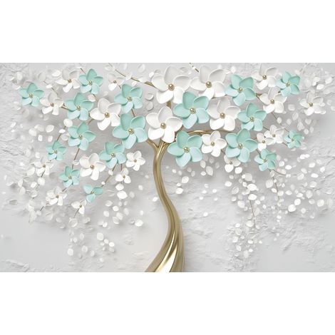 Papier peint panoramique - Fleurs - 130 cm x 81 cm (1/2)