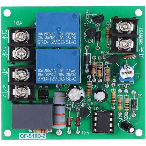 Module de séquenceur d'alimentation à 2 canaux QF-S10D-2, plage de réglage 0,5-4S, 220 V (1/4)