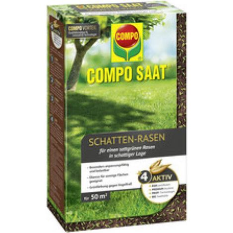 Compo – Gazon d'ombre – Mélange de semences pour endroits ombragés, pour env. 50 m², 1 kg (1/3)