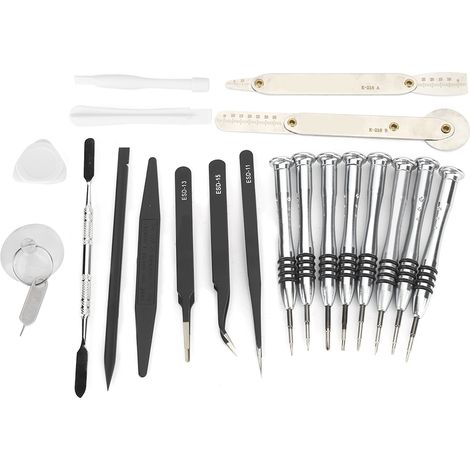 Kit de Réparation 22 en 1 pour Téléphone et Ordinateur avec Tournevis et Outils de Démontage