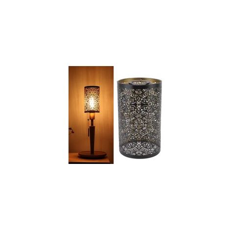 Abat-Jour pour Lampes de Table,Suspension Abat-jour En Métal,Décoratif Motif Cylindrique De Sculpture Sculpté Creux Fer Ombre Abat-Jour Suspendu pour Ampoules
