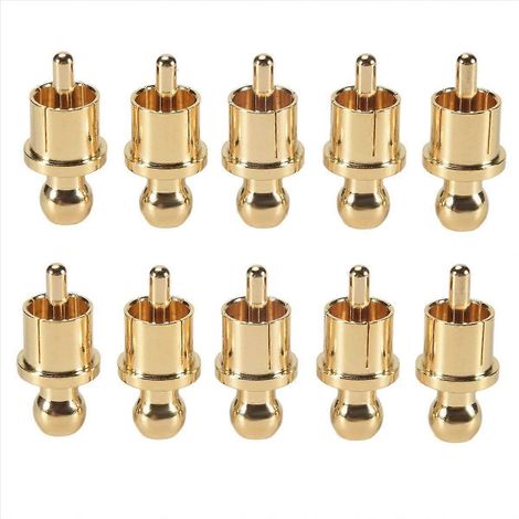 Lot de 10 capuchons de prise plaqués or pour court-circuit (1/5)