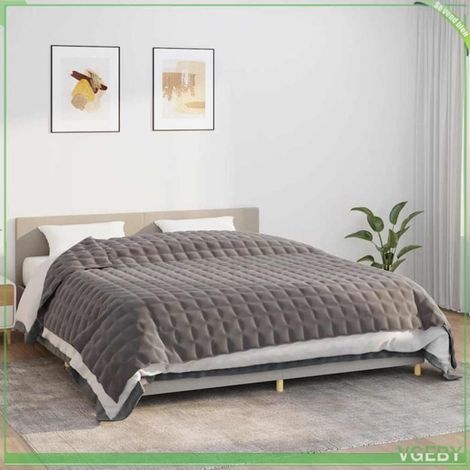 350784 Couverture lestée Gris 220x260 cm 11 kg Tissu (1/5)