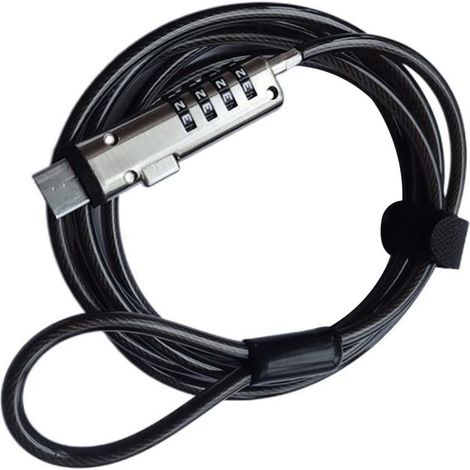 Verrou antivol USB de sécurité, utilisé pour la fonction antivol sur ordinateur portable, projecteur, TV (1/5)