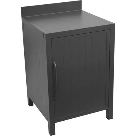 cucina da esterno modulare solaria "modulo 3" in alluminio antracite 60x60x90 cm (1/3)