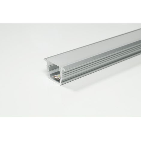 L&S LED Leuchtenprofil Manila IV Einbau 22x14x2500 mm Aluminium EV1