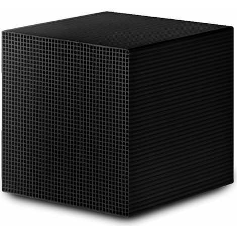 Filtre écologique pour aquarium - Cube de purification d'eau à charbon actif - Filtration et absorption - Cubes de charbon actif pour bassins, bronzage et purification de l'eau -4x4x4 (1/5)