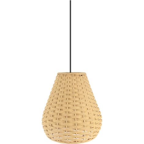 Colgante Modelo Alente Marron Natural De Bambu