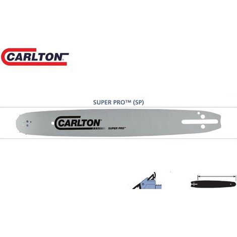 Guide chaîne tronçonneuse Carlton 3/8 063 45 cm