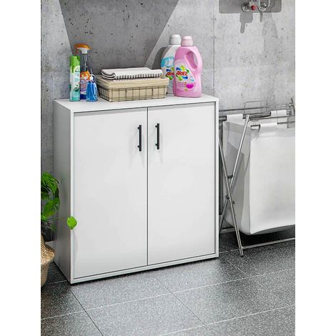 Armario Multiuso 2 Puertas Senorbi, un Estante, 40x88h cm Blanco (1/5)