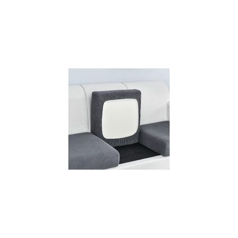 Housse de coussin de canapé très élastique, antidérapante et douce, avec élastique en bas. (1/4)