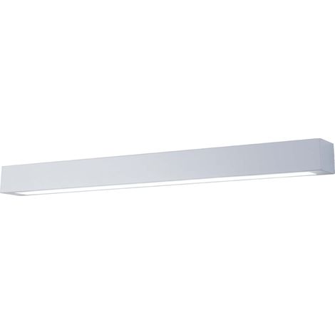 Moderne Badezimmer-Wandleuchte über dem Spiegel, weiß, linear, 120 cm, LED mit variabler Farbtemperatur, 18 W, IBROS Light Prestige (1/3)