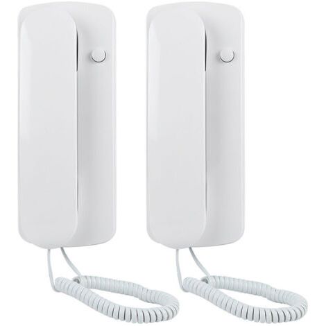 BUNTHAUS Interphone filaire bidirectionnel pour portier audio de villa, bureau à domicile, talkie-walkie non visuel