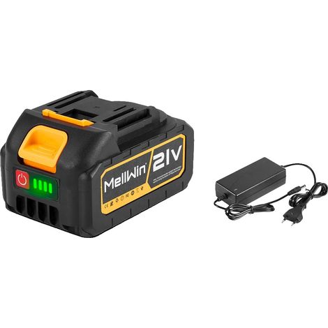 Pacco batteria al litio, capacità 15000 mAh, compatibile con utensili elettrici, 1 batteria, 1 spina europea (1/2)