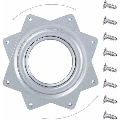 Plaque tournante matérielle rotative à 360 degrés feuille galvanisée pleine de perles petit diamètre extérieur de la plaque tournante 94mm (1/5)