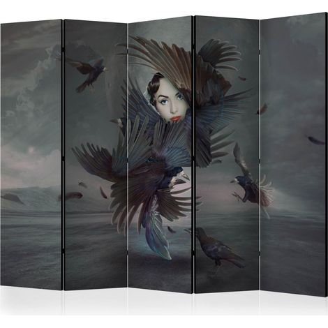 Paravento - Covered in feathers II [Room Dividers] - 225x172 (1/4)