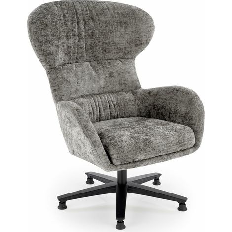 Sillón Houston 1598, Gris, 104x80x83cm, Tapiz, Patas: Metal, 0