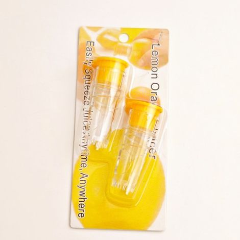 Presse à agrumes manuel portable, extracteur de jus de citron et d'orange, presse à citron à visser, ustensile de cuisine pour jus frais, lot de 2 (1/3)