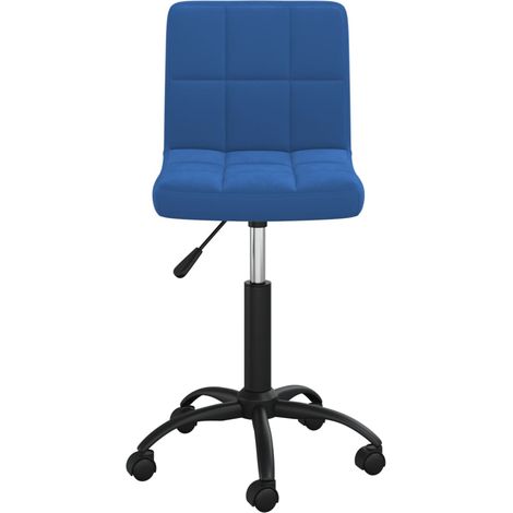 Maison Exclusive - Sedia da Pranzo Girevole Blu in Velluto