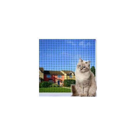 Filet de Protection pour Chat, 8x3m, Renforcé, Résistant aux Intempéries, Sécurise Balcon, Fenêtres et Terrasses (1/5)