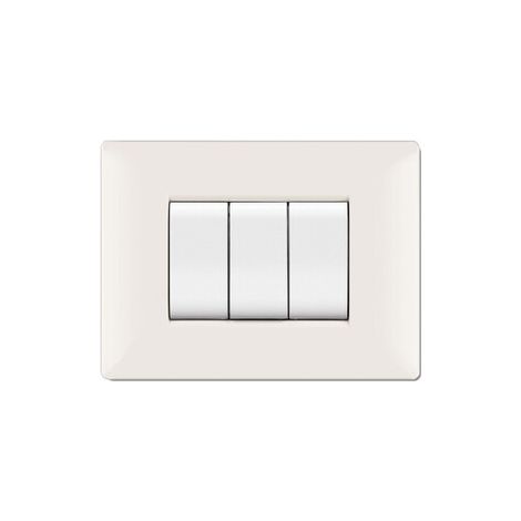 PLACCA LIFE Q LIVING PLAST BIANCO               4P- 1,0 pz
