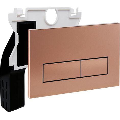 Plaque Commande WC Mat pour Geberit Duofix Sigma/Delta/BASIC Bronze (1/5)