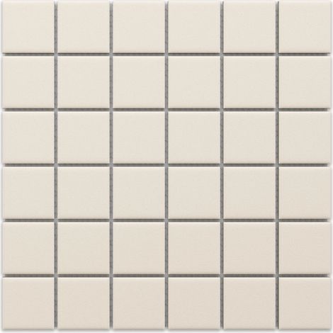 Ilcom mosaico antiscivolo in ceramica su rete per bagno e cucina 30cm x 30cm - Beige river (1/5)