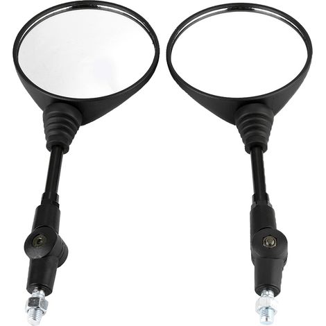 2 espejos retrovisores laterales redondos plegables modificados para motocicleta KLX250 KL250 (1/5)