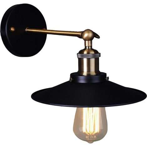 Applique murale vintage, applique murale créative, applique murale rotative en métal, éclairage industriel rétro, lampe de couloir, lampe de chambre, lampe de cuisine (1/5)