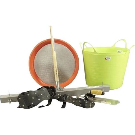Harmony Beton – Truelle mécanique pour béton lissé – Diamètre de travail max 60cm – Kit complet avec règle d'étalement et lisseuse flamande