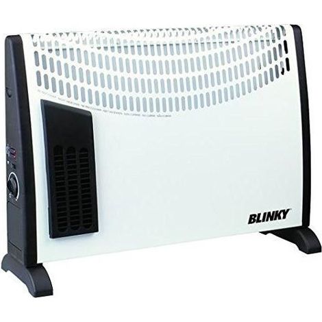 Blinky BK-TC2000-T Turbo Termoconvettore 2000 W 3 Potenze 750 1250 2000 W Termostato Protezione Termica Fissaggio a Muro