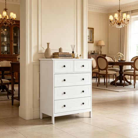 Praktischer Kommode-Schrank mit viel Stauraum,Moderner Schubladenschrank mit fünf Fächern,Kompaktes Möbelstück(nur mit Schubladenschrank) (1/5)