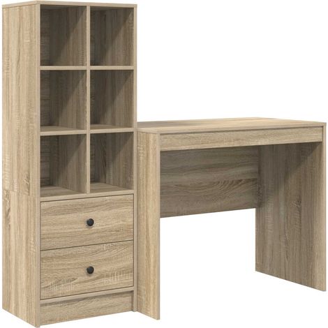 Maison Exclusive - Schreibtisch mit Schubladen mit Regal 2 pcs So
