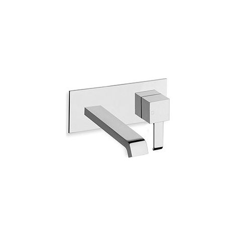 LAVABO MURAL QUADRI AVEC PLAQUE SAILLIE 18 CM CHROME EX QM276 - CRISTINA ONDYNA QM25651 (1/2)