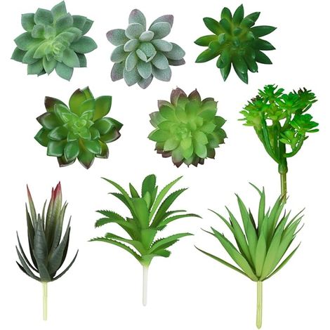 Plantes Succulentes, Mini Plante Artificielle Pot Lmitation de Succulentes, Mini Plantes Succulentes Artificielles Assortiment pour La Maison Jardin Intérieur Décoration (1/5)