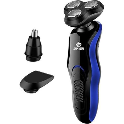 Rasoir électrique 4D rechargeable sans fil - Tête lavable - Autonomie 50 min (1/4)