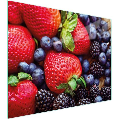 Glasschneidebrett 52x40 Erdbeeren (1/5)