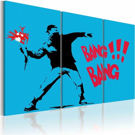 Tableau Bang Bang - Triptyque - 120 x 80 cm (1/4)