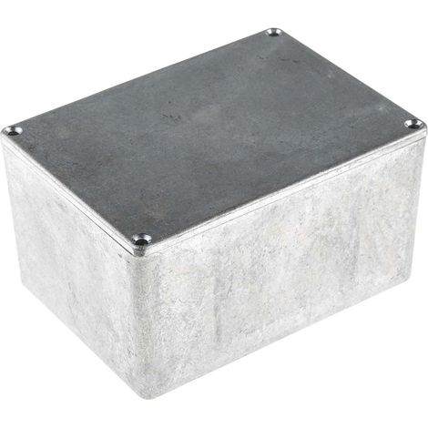 Boîtier RS PRO en Fonte d'aluminium, 139.1 x 101.5 x 76.7mm, Argent IP66, Blindé ( Prix pour 1 ) (1/2)