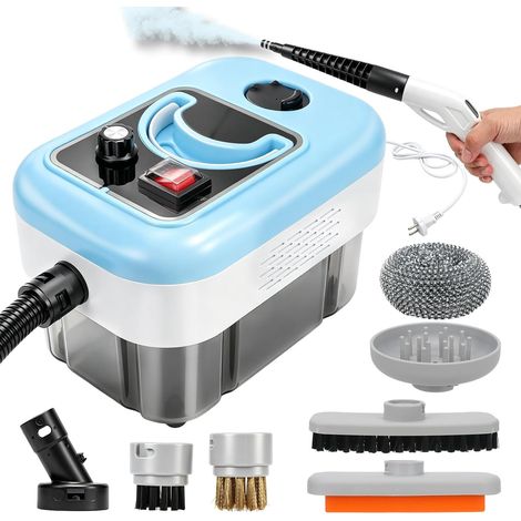 Nettoyeur Vapeur Portable, Nettoyeur Vapeur Multifonction avec Réservoir d’Eau 2,5 L, Nettoyeur Vapeur à Chauffe Rapide, pour Voiture, Cuisine, Salle de Bain, Carrelage et Fenêtres (1/5)