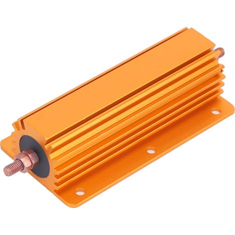 Résistance RX24 200W 1Ω, boîtier en aluminium plaqué or, pour alimentation, étage de capteur audio (1/5)