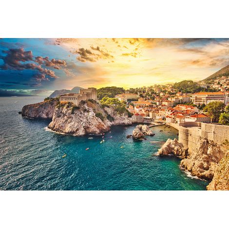 Papier peint panoramique - Dubrovnik Croatie - 130 cm x 87 cm (1/2)