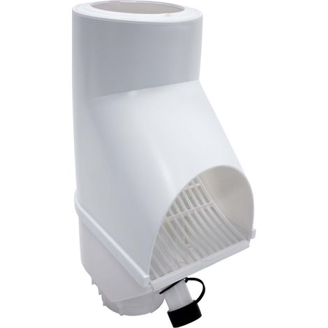 Jardinion Regenwasserfilter, Fallrohr Laubabscheider, 30,5 x 12 x 17,5 cm Regenwassersammler für Fallrohr DN75, DN85, DN100 - Weiß