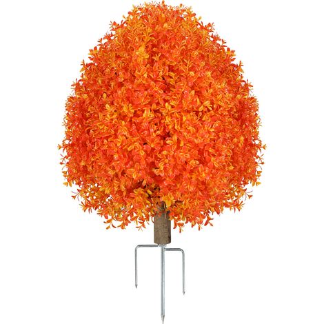Lot de 1 topiaires artificielles en buis 65cm – décoration automnale pour la maison-Style 5 (1/2)