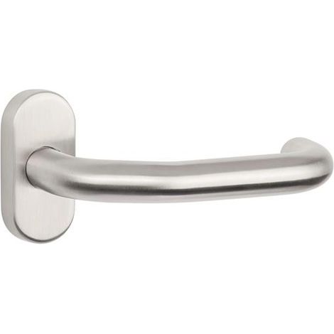 TECWERK Profiltürdrückerlochteil NW-500-1 VA 60 U-Form 8mm gekr.TECWERK